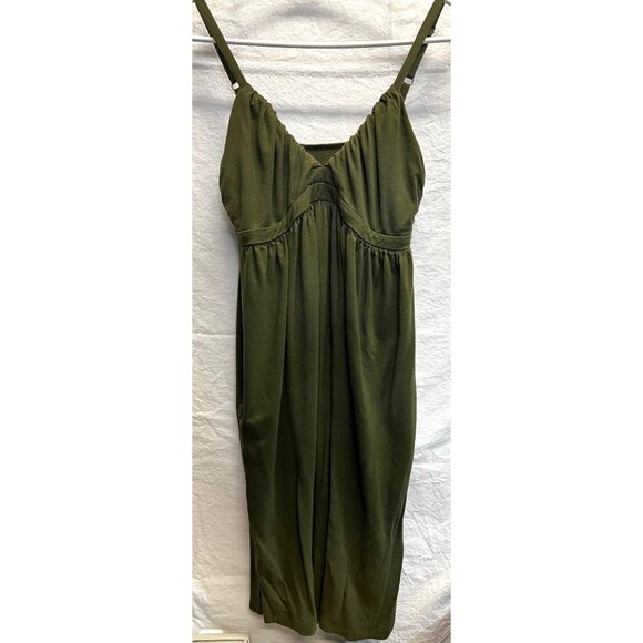 Talbots Dresses & Skirts - Talbots Green Empire Waist Sleeveless Small Mini Dress Adj Straps Side Pockets
